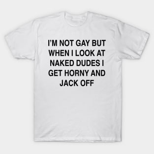 I’M NOT GAY BUT WHEN I LOOK AT NAKED DUDES T-Shirt